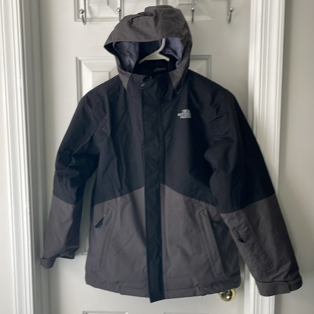 North Face boys medium ski coat 3-in-1 EUC